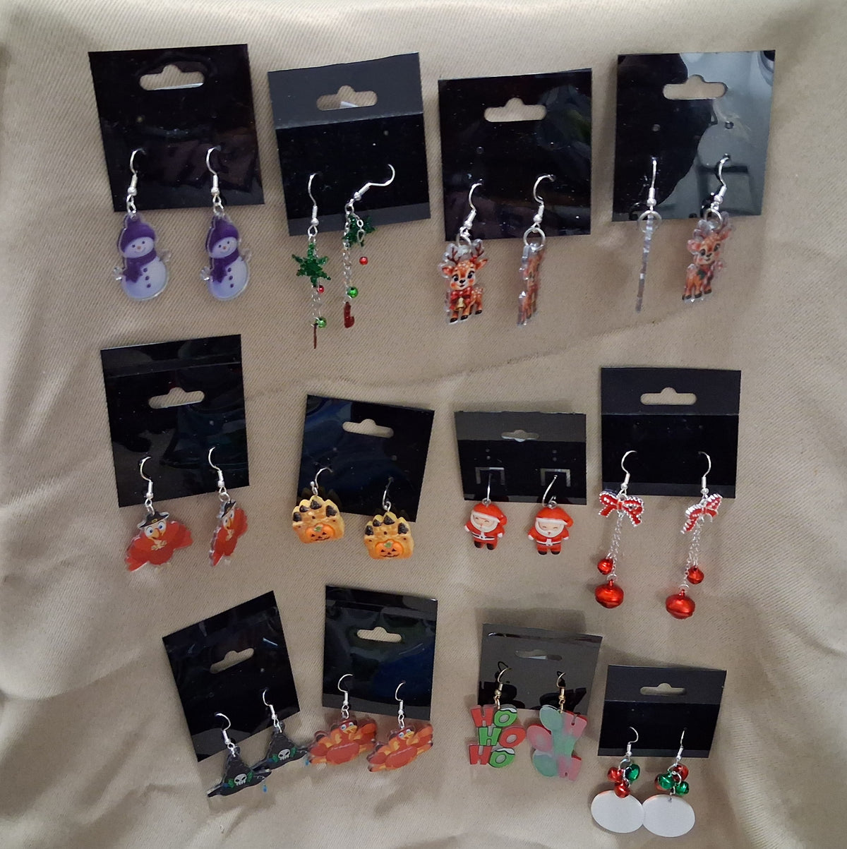 Seasonal Handmade Beaded Earrings